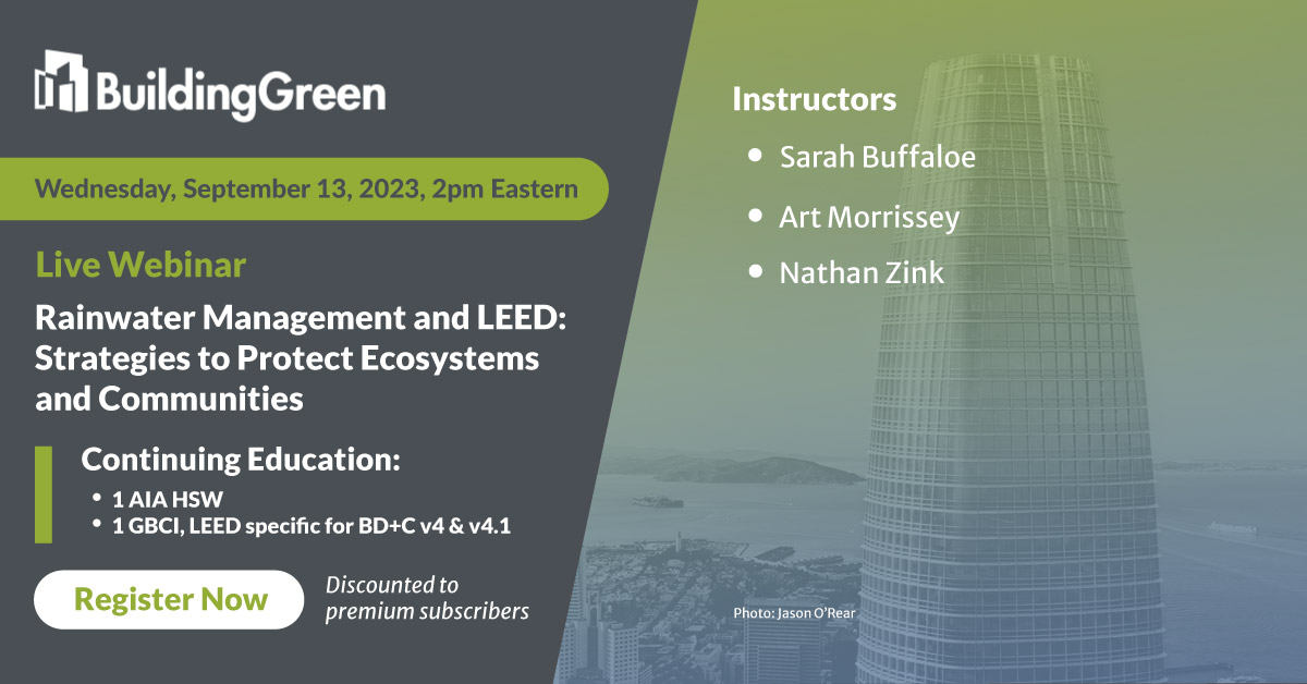 BuildingGreen Webinars